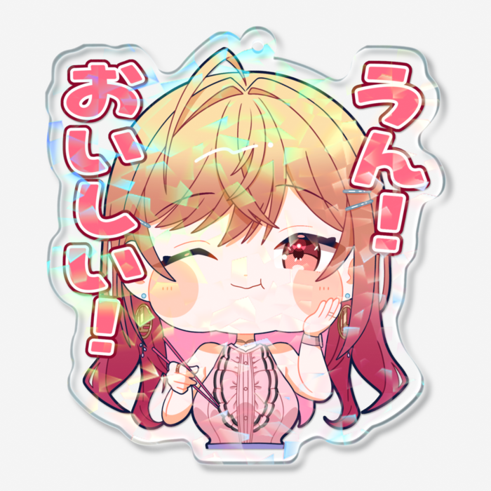ホログラムアクリルキーホルダー - 70 × 70mm