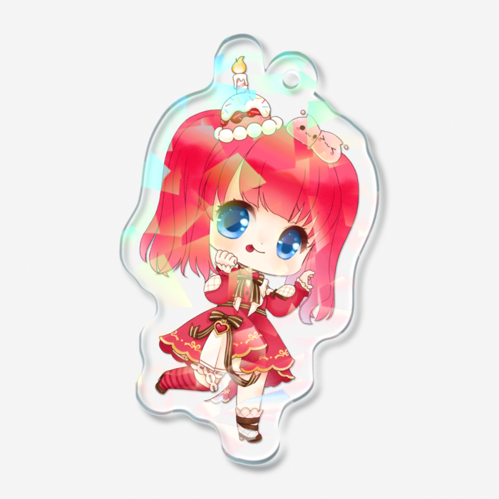 ホログラムアクリルキーホルダー - 50 × 50mm