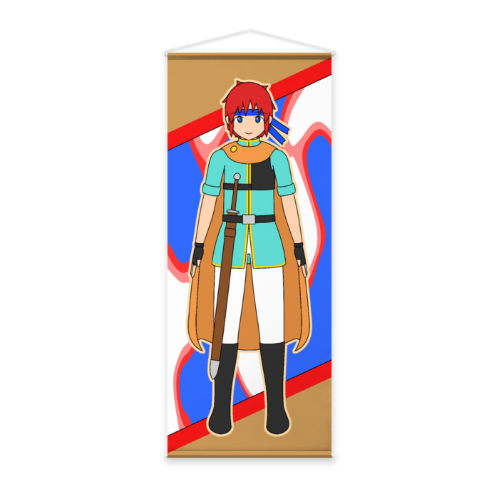 等身大タペストリー - 65 x 160cm - スエード