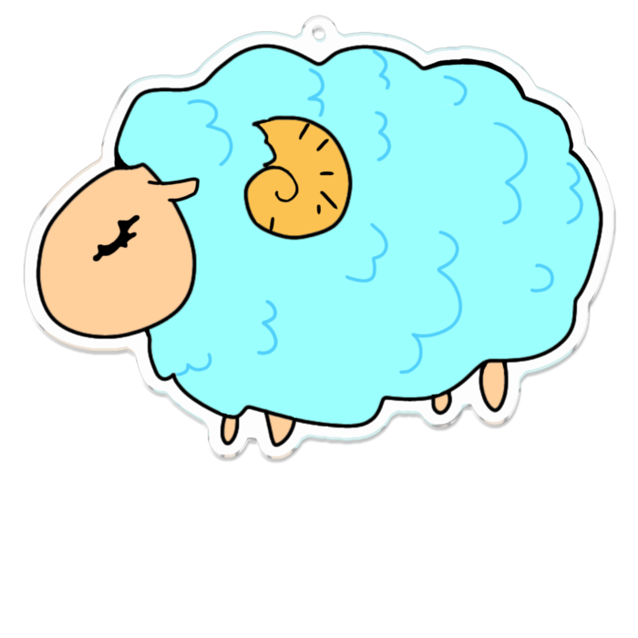 えるに アクリルキーホルダー - 100 x 100 (mm)