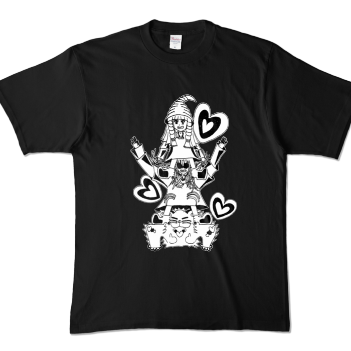 カラーTシャツ - XL - ブラック (濃色)