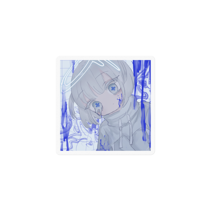 ステッカー - 100 x 100 (mm)クリア(※約5cm)