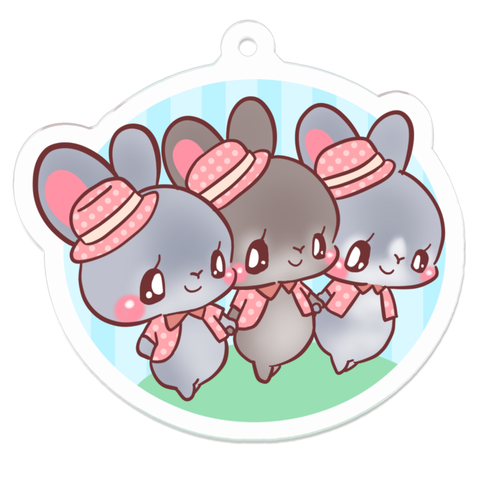 アクリルキーホルダー - 50 x 50 (mm)