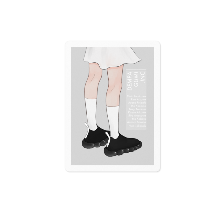 白 - ステッカー - 100 x 100 (mm)