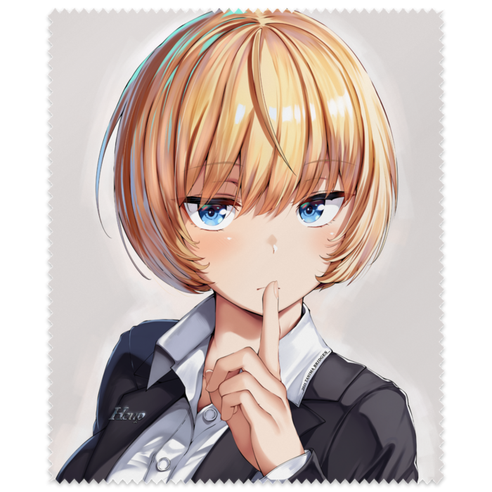 書き下ろしイラスト 新人ちゃんのめがね拭き めがね外して 版 乳ヶ谷みやげ物店 Booth