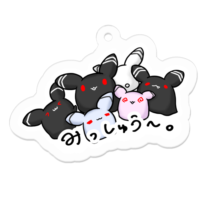 アクリルキーホルダー(コーティング) - 50 x 50 (mm)