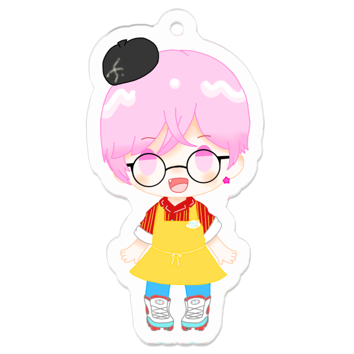 アクリルキーホルダー（コーティング） - 50 x 50 (mm)