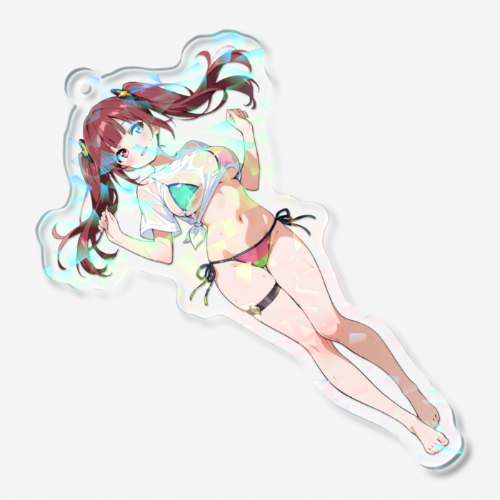 ホログラムアクリルキーホルダー - 70 × 70mm