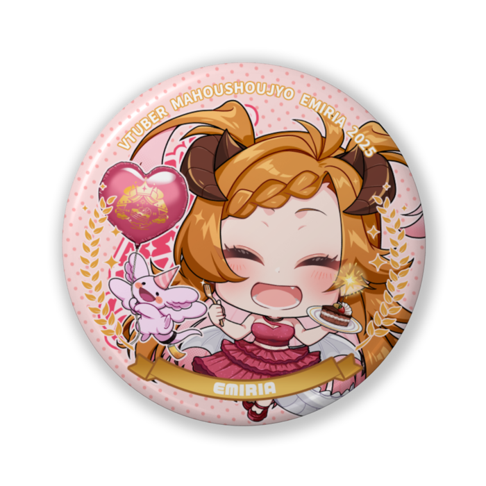 ミニキャラ缶バッジ（スマイル）