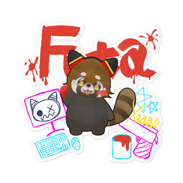 ステッカー - 100 x 100 (mm)