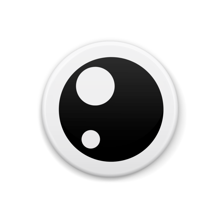 めだま（瞳孔広ver）缶バッジ - 32mm