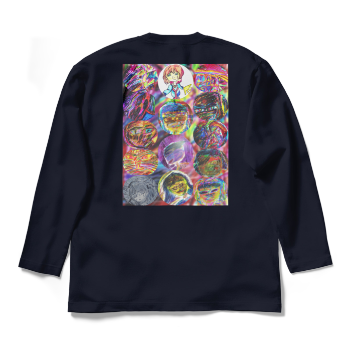 ロングスリーブTシャツ - L - ネイビー