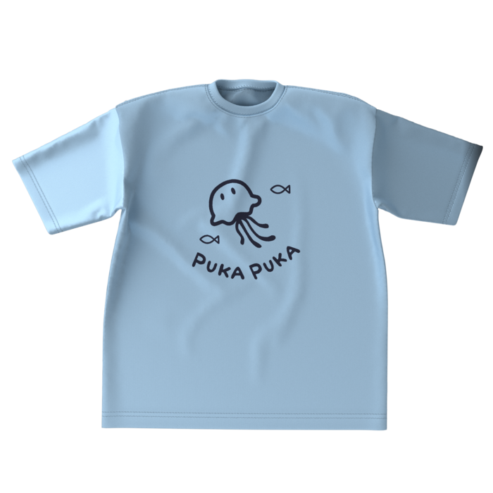 ビッグシルエットTシャツ - XL - 水色