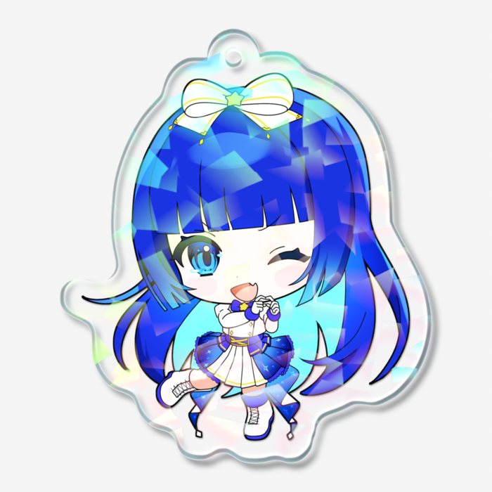 ホログラムアクリルキーホルダー - 50 × 50mm