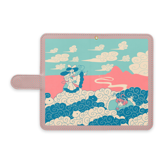 手帳型Androidケース - L - ストラップ穴 あり