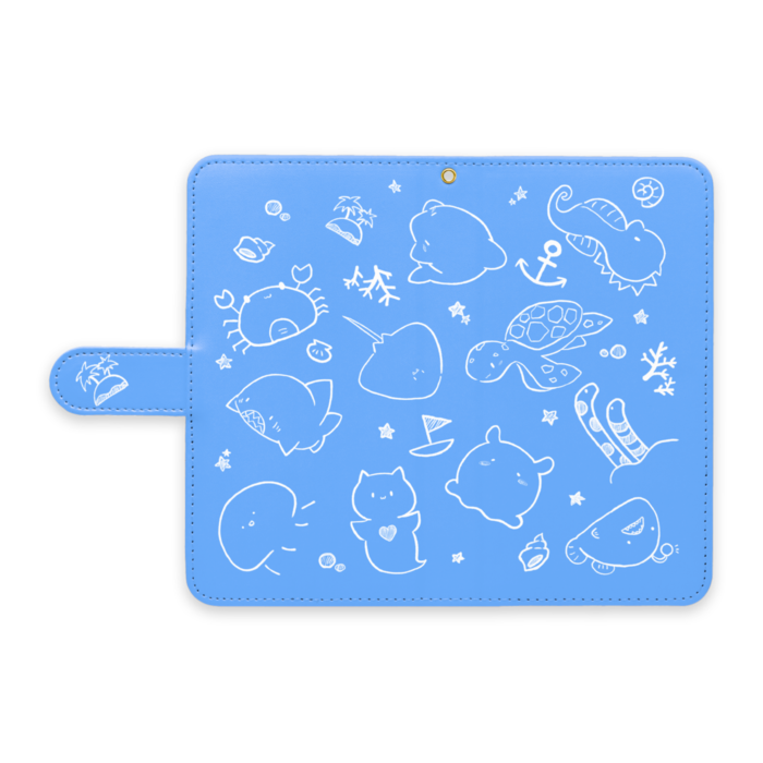 手帳型Androidケース - L - ストラップ穴 あり