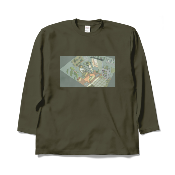 ロングスリーブTシャツ - XL - アーミーグリーン