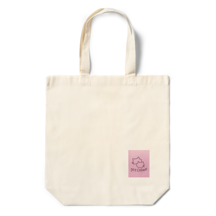 Necolove (イラストロゴ旧2匹のねこ)(トラ猫) ワンポイントエコバッグ