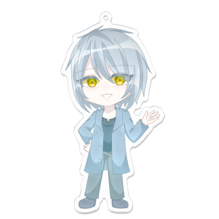 額田水晶アクリルキーホルダー - 100 x 100 (mm)