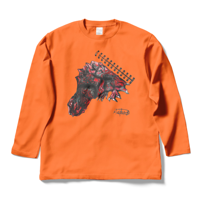 ロングスリーブTシャツ - L - オレンジ