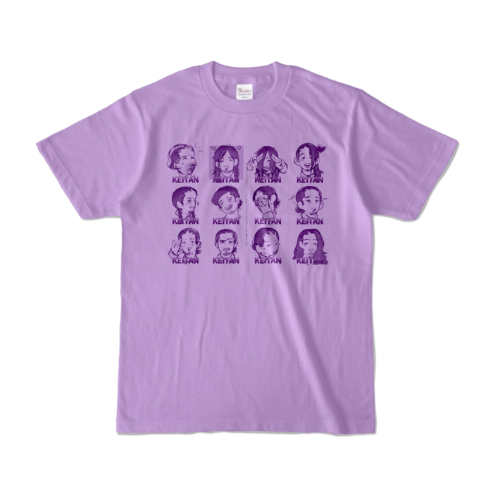 💸カラーTシャツ - S - ライトパープル (淡色)