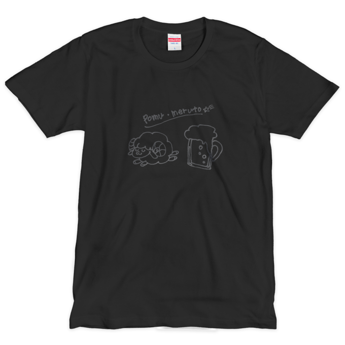 Tシャツ（シルクスクリーン印刷） Lブラック