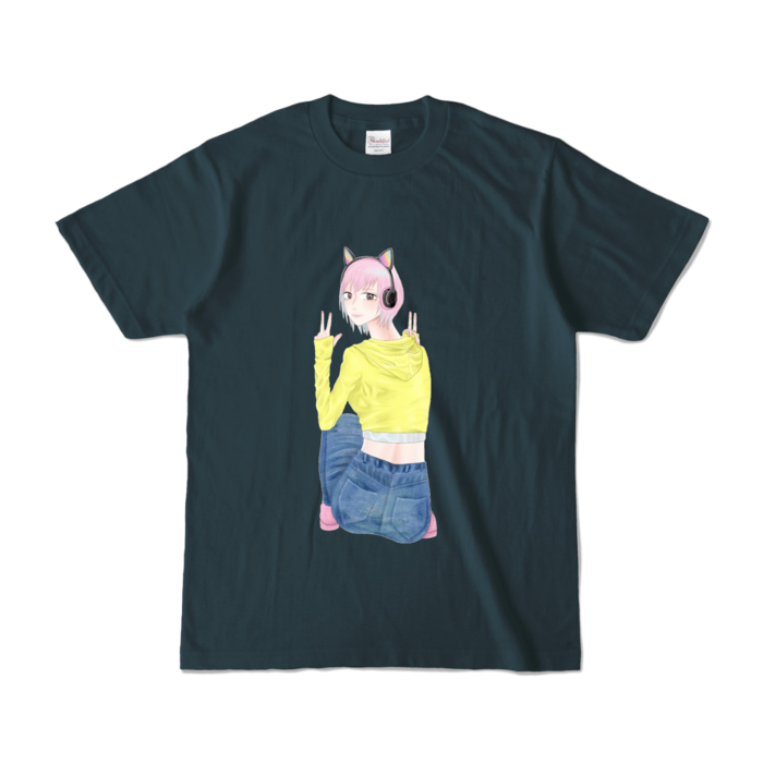 カラーTシャツ - S - デニム (濃色)
