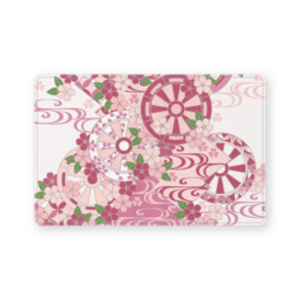 レザー製名刺入れ 山吹 花百姿 Booth