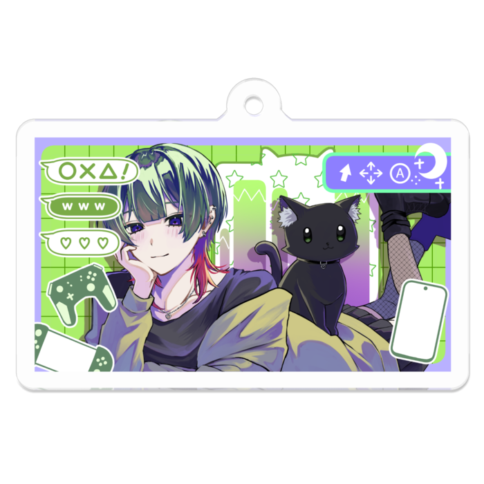 アクリルキーホルダー - 50 x 50 (mm)