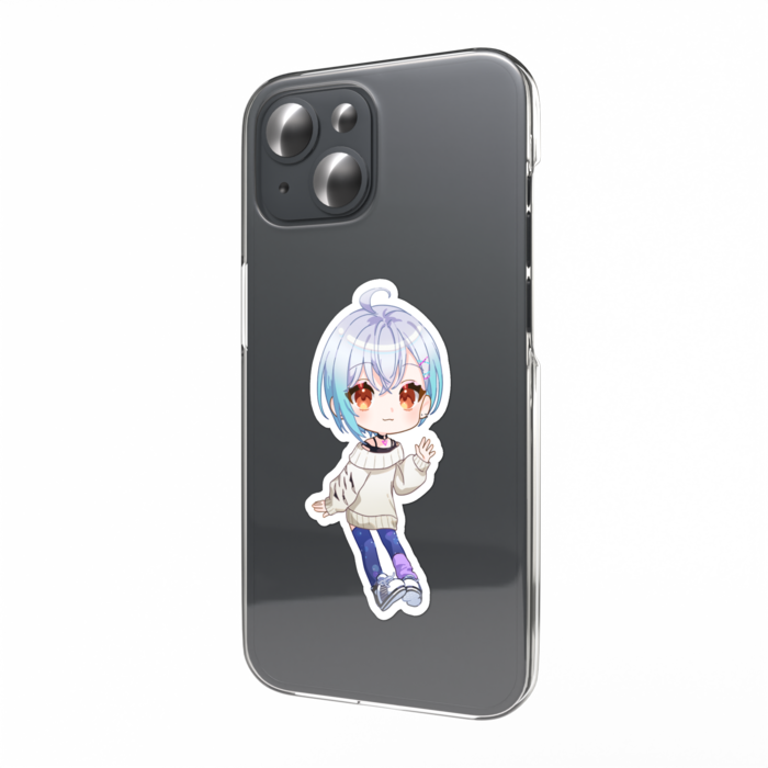 通常衣装笑顔口閉じ_スマホステッカー