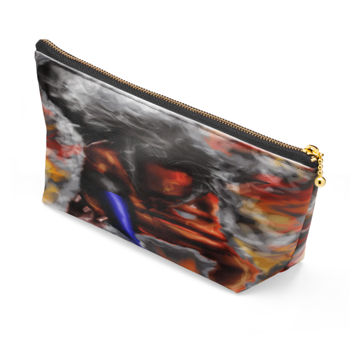 ポーチ - 長さ21.5cm / 高さ10cm - ブラック