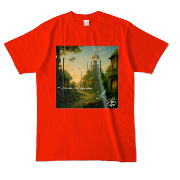 カラーTシャツ - L - レッド (濃色)