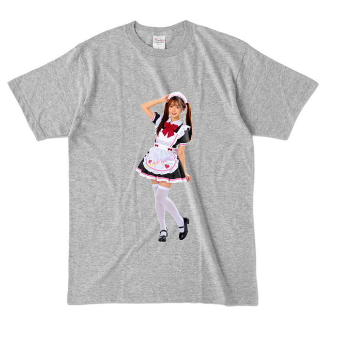 カラーTシャツ - L - 杢グレー （濃色）