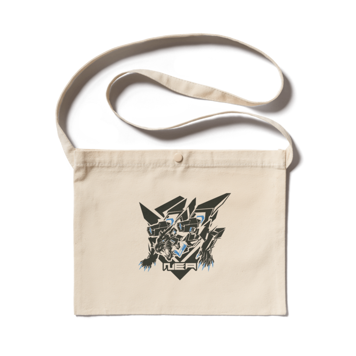 サコッシュ ナチュラル×黒シンボルマーク