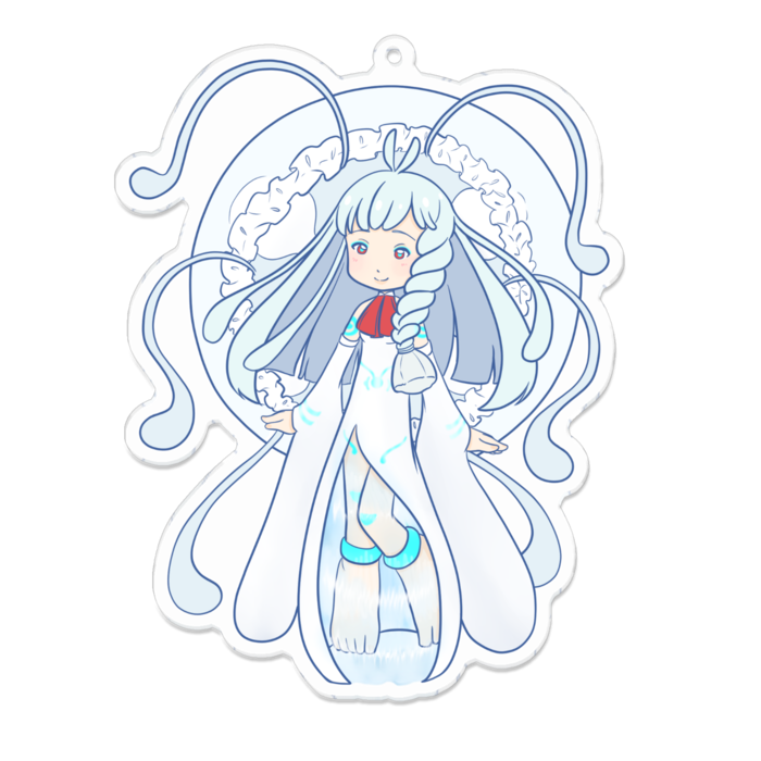 アクリルキーホルダー（コーティング） - 100 x 100 (mm)