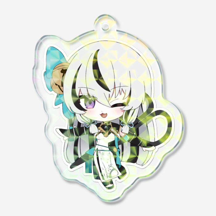 ホログラムアクリルキーホルダー - 50 × 50mm