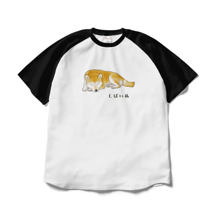 ラグランTシャツ - XL - ホワイト×ブラック / Size XL, White & Black