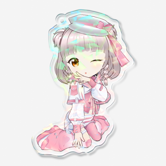 ホログラムアクリルキーホルダー - 70 × 70mm