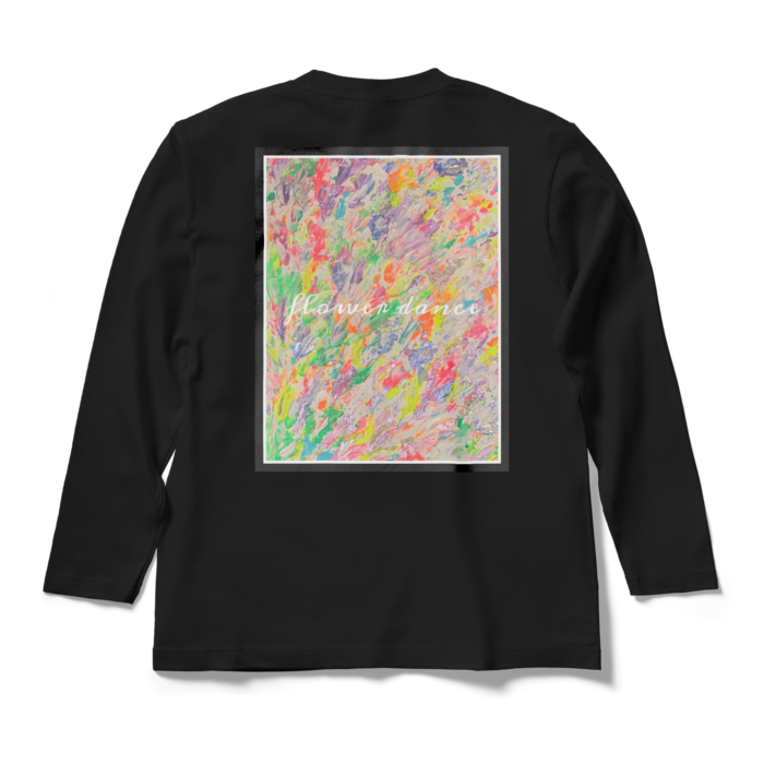 flower dance light ロングスリーブTシャツ - M - ブラック