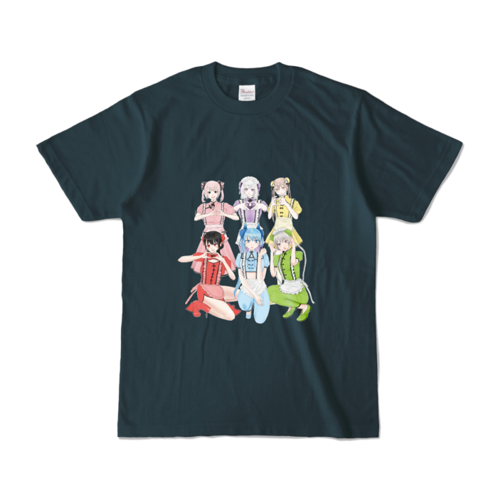 カラーTシャツ - S - デニム (濃色)