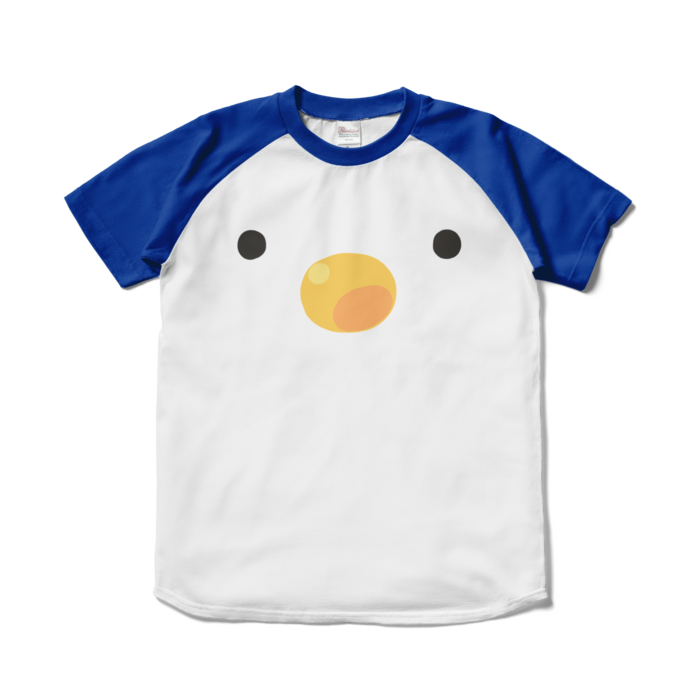 ラグランTシャツ - S - ホワイト×ロイヤルブルー