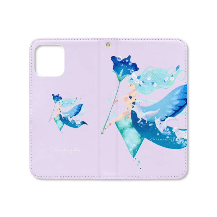 手帳型iPhoneケース（ベルトなし） - iPhone12 / 12 Pro - ストラップ穴 あり