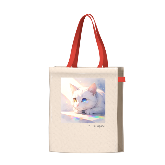 ツートンカラーバッグ - レッド - W34 × H41 × D14cm