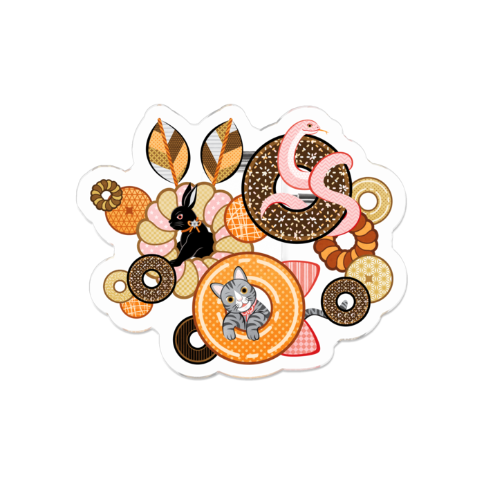 アクリルバッジ - 50 x 50 (mm)