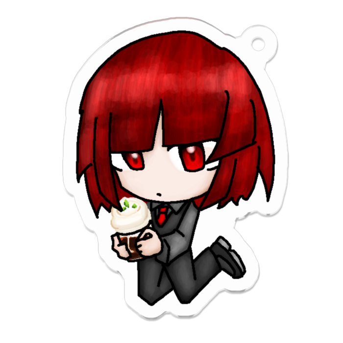 アクリルキーホルダー（コーティング） - 50 x 50 (mm)