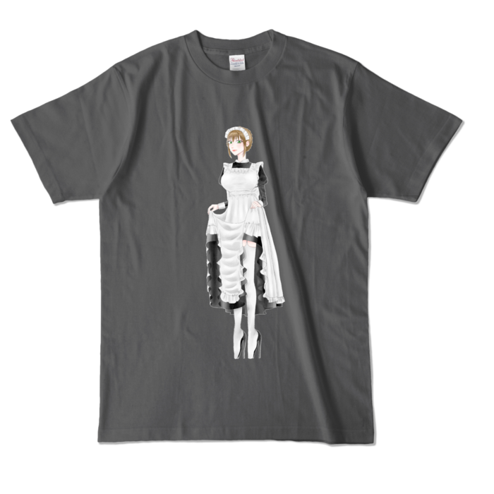 カラーTシャツ - L - チャコール (濃色)