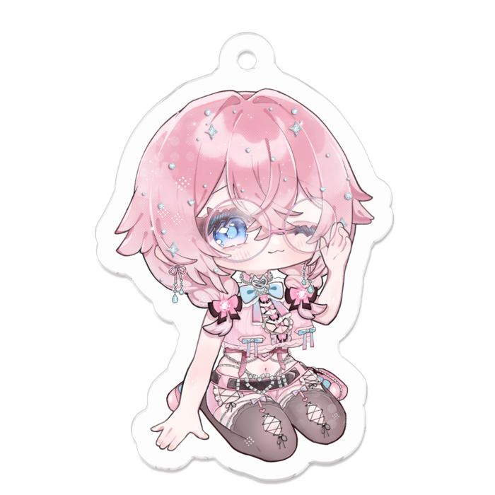 アクリルキーホルダー（コーティング） - 50 x 50 (mm)