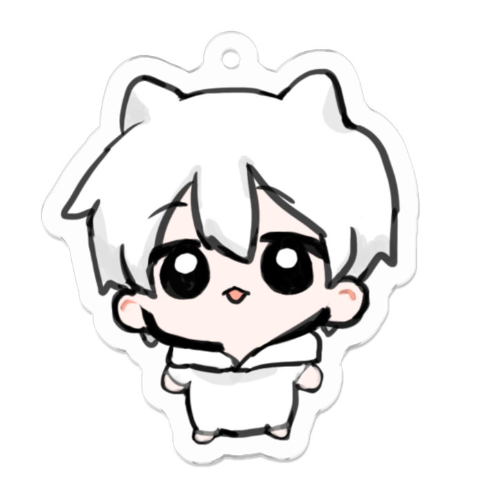 アクリルキーホルダー（コーティング） - 50 x 50 (mm)