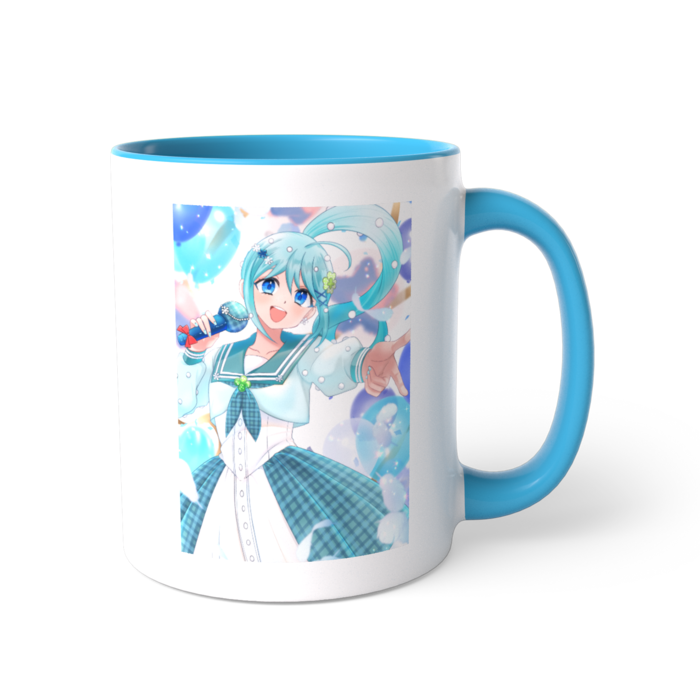 ツートンカラーマグカップ - 直径 8.2cm / 高さ 9.5cm