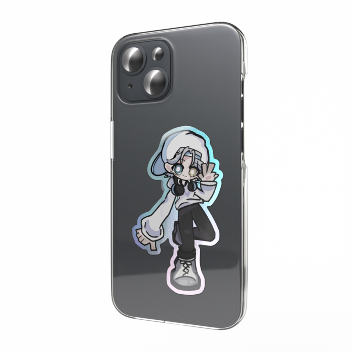 オーロラスマホステッカー - 縦